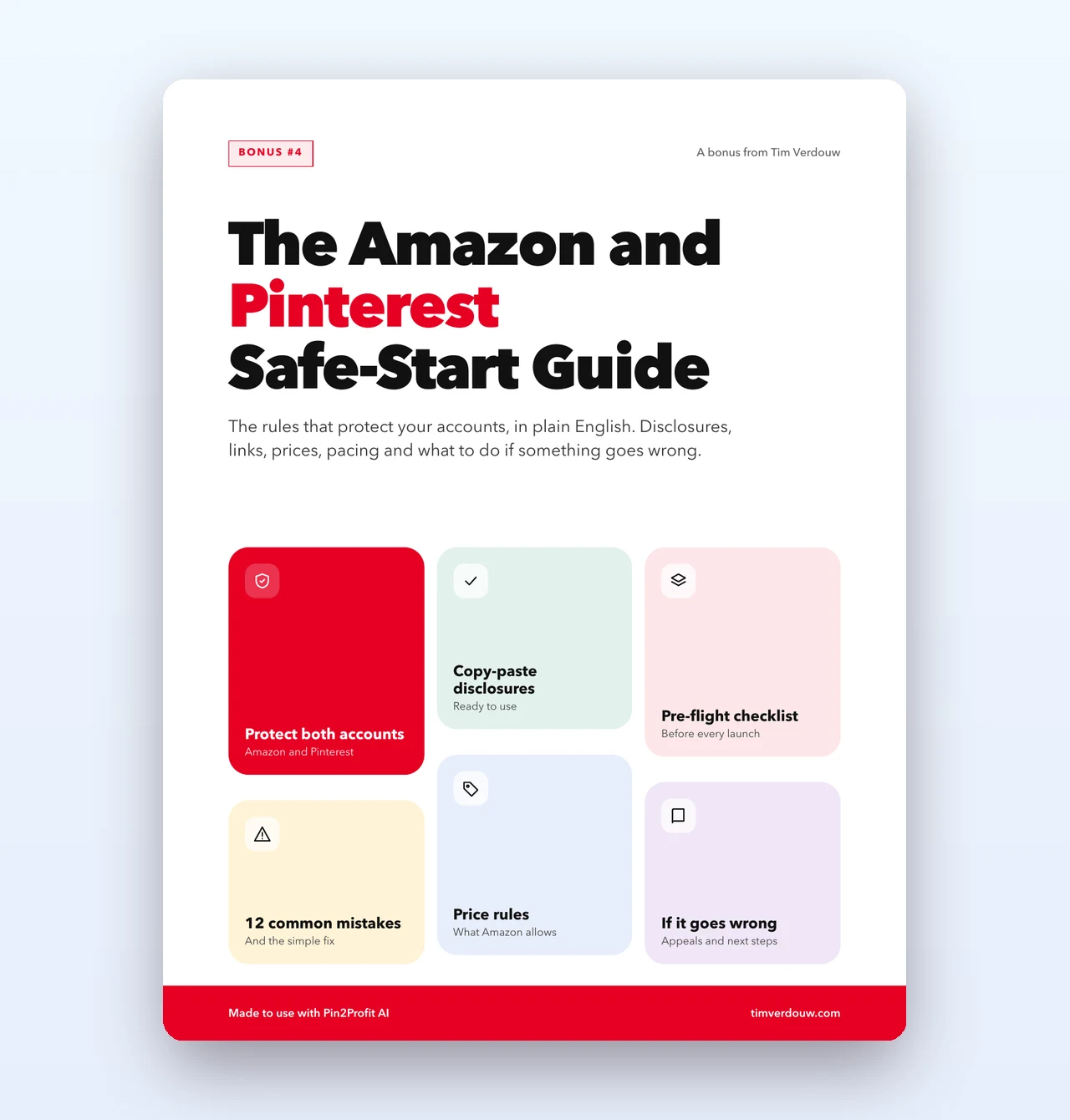 Amazon and Pinterest Safe-Start Guide