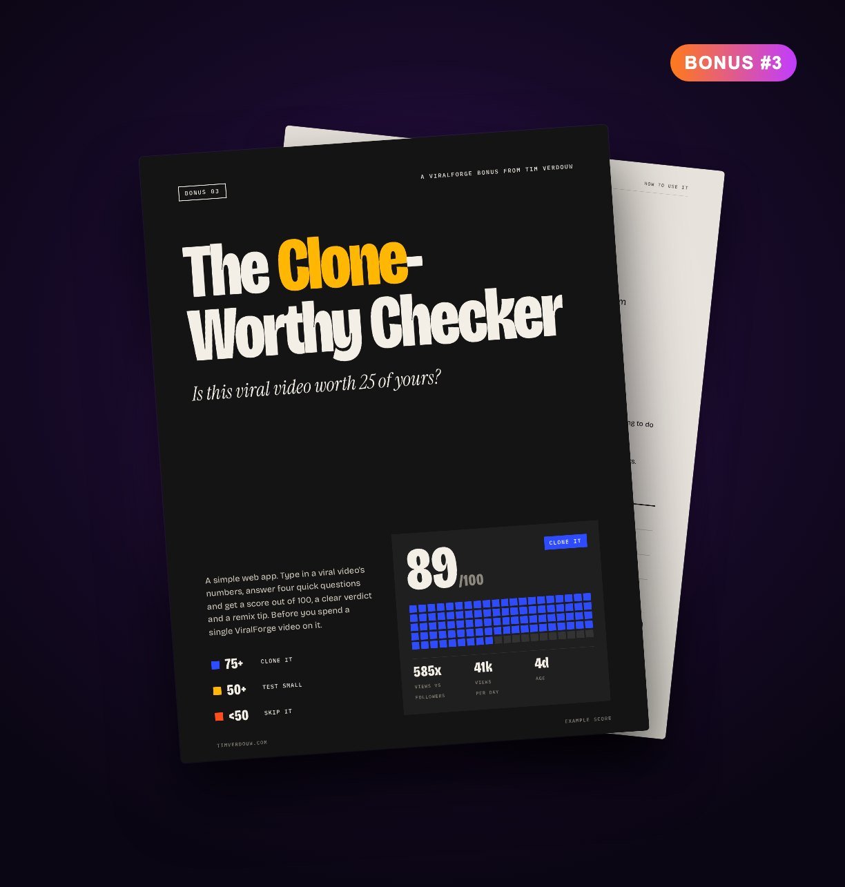 The Clone-Worthy Checker