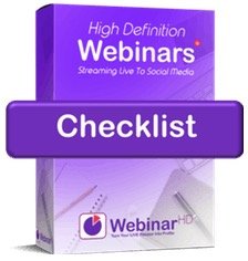 WebinarHD checklist