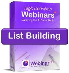 WebinarHD list building