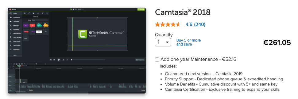 Create vs Camtasia